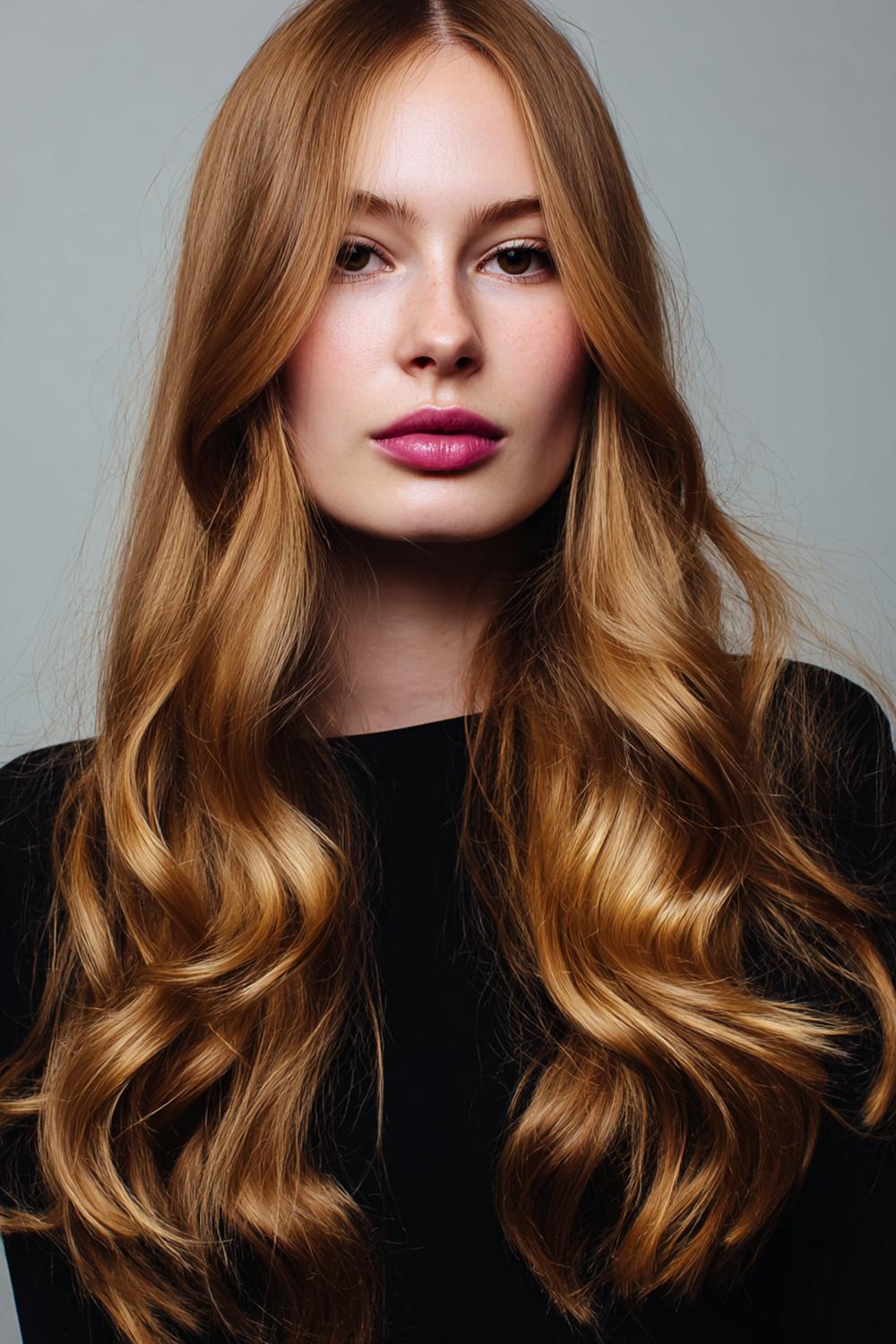 9. Best Hairstyles for 2026: Long Haircut with S-Shaped Waves and Middle Part