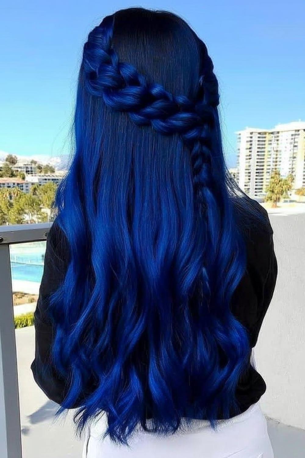 Blonde Blue Ombre