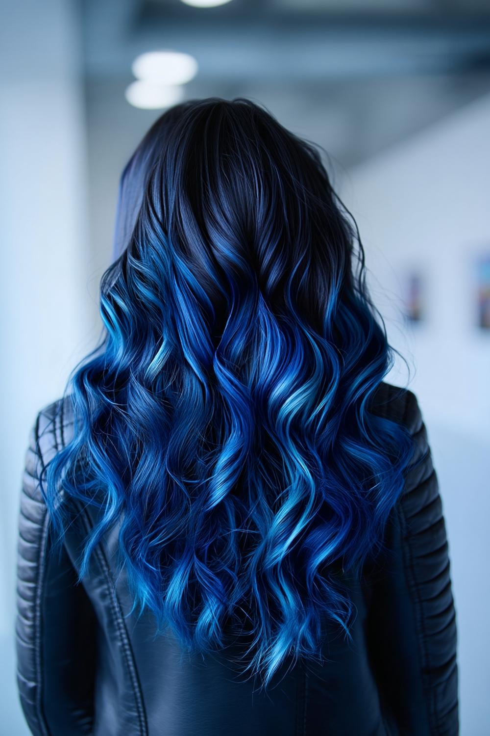 Rich Navy Curls