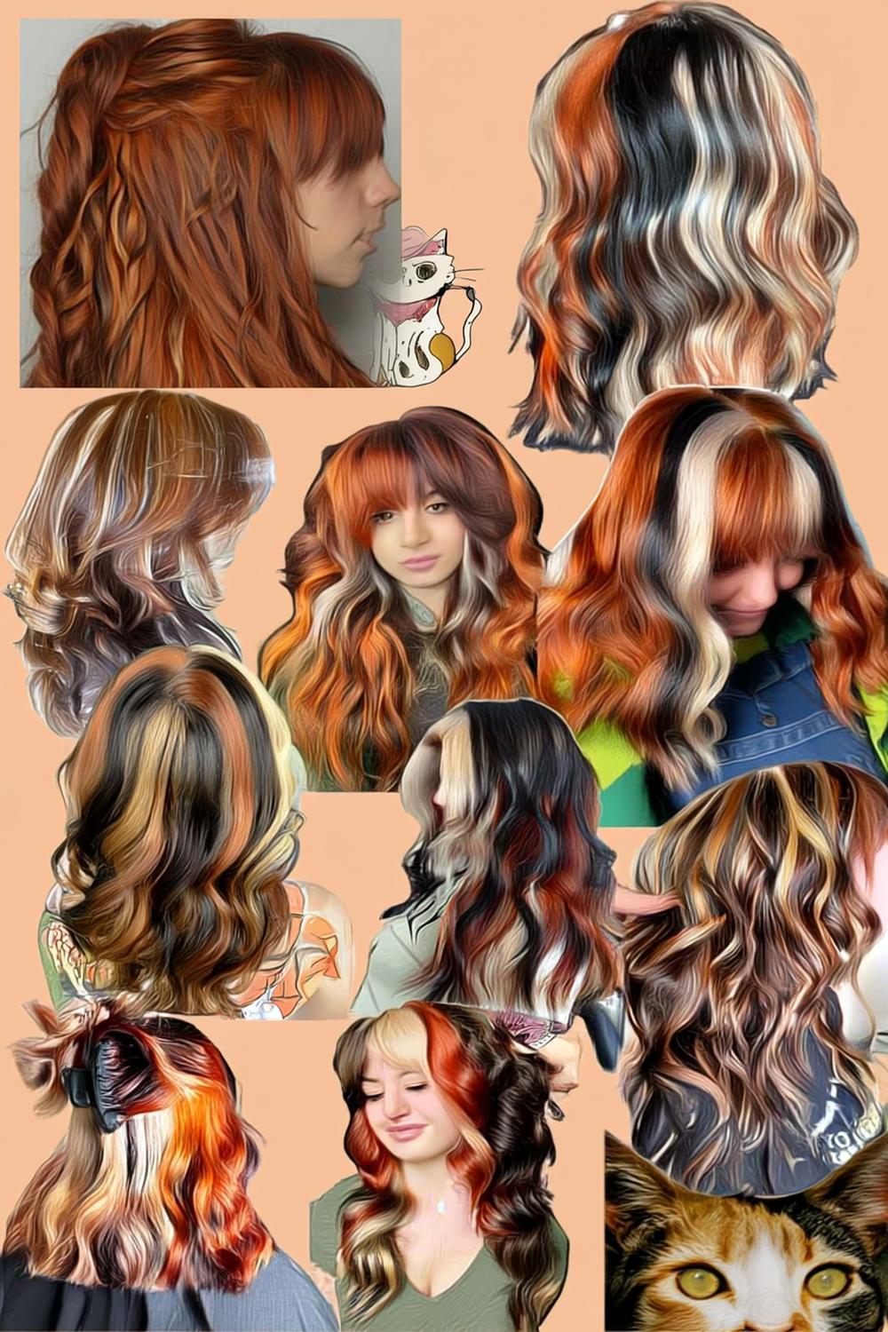 22 Stunning Calico Hair Styles for Bold Color Lovers