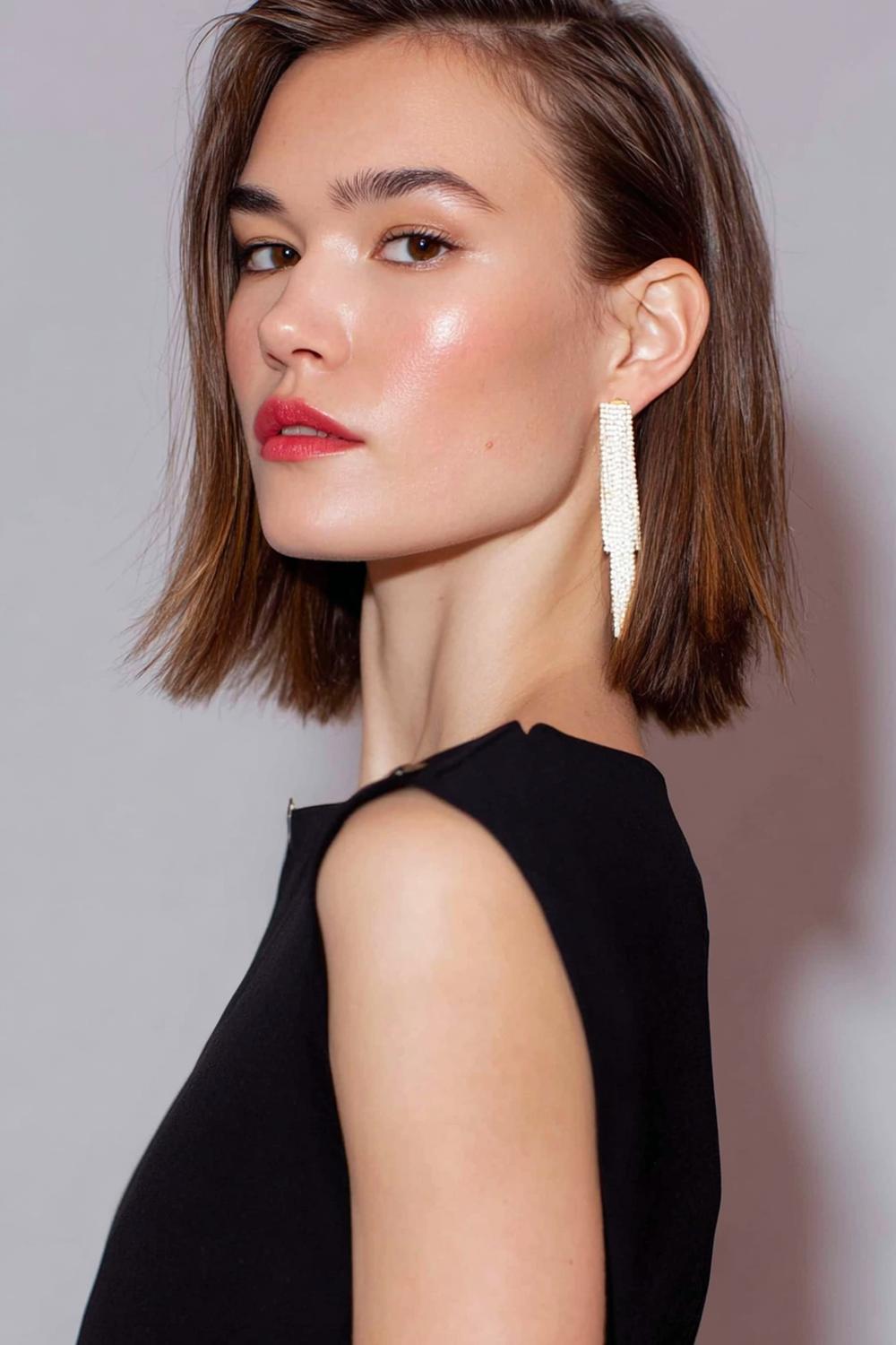 13. Minimal Celebrity Inspired Hairstyles 2026 Straight Hair with Tucked Ears