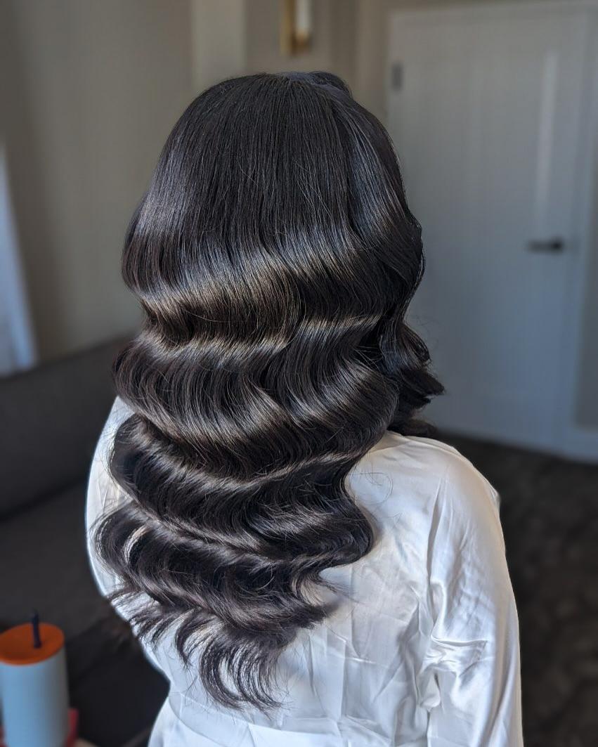 Deep wave Hollywood open hair