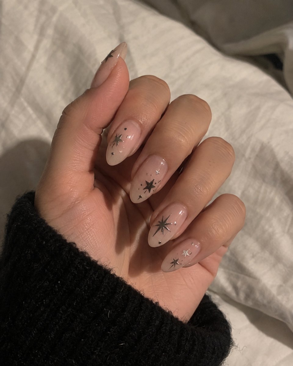 Star detail nail art