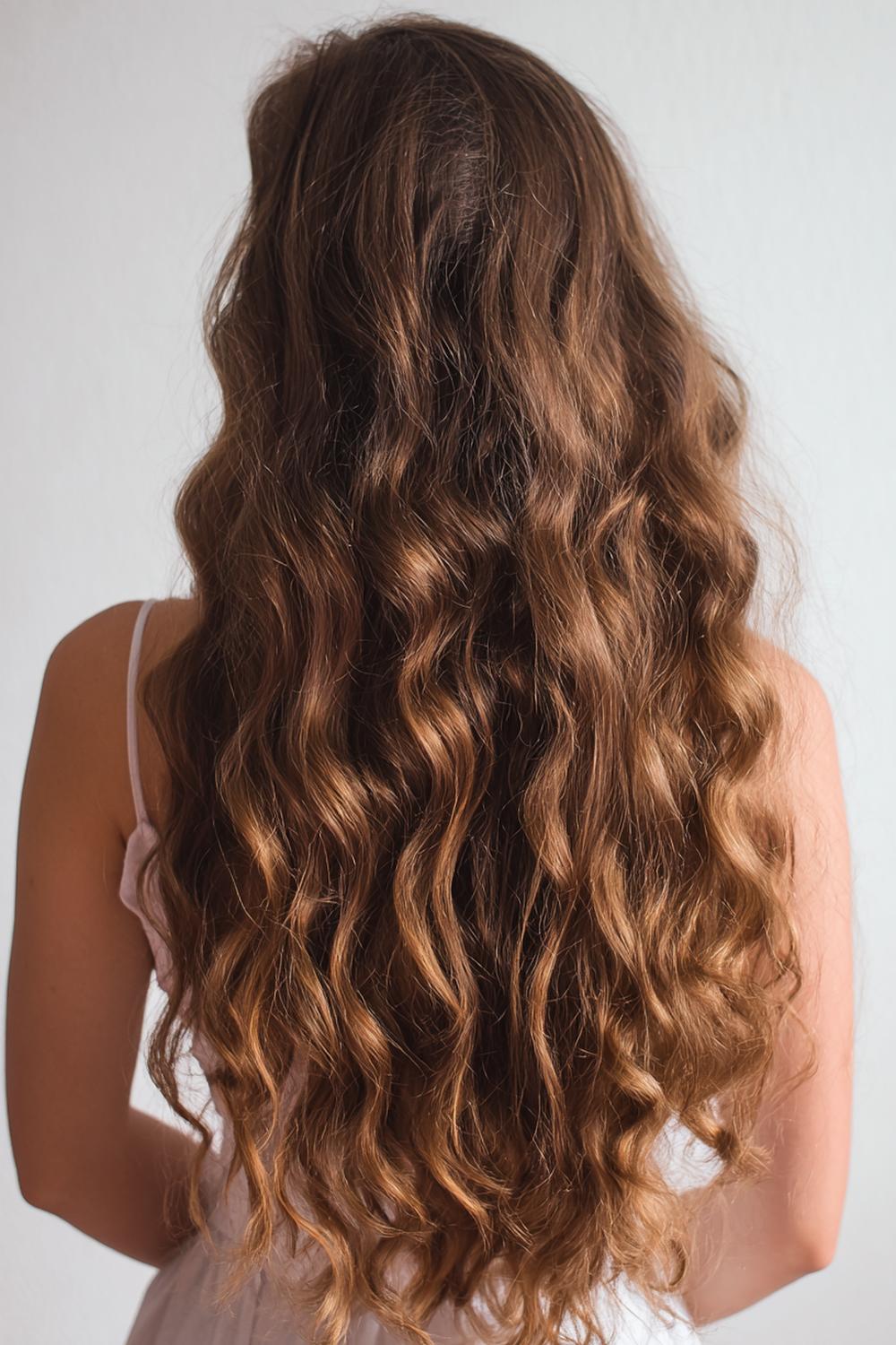 20. Everyday Hairstyles for Women: Heatless Overnight Waves with a Natural Part