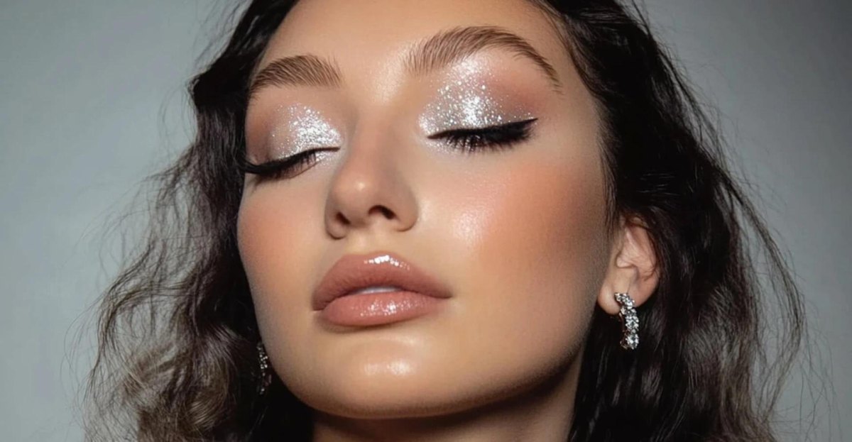 Fresh dewy New Year's Eve makeup