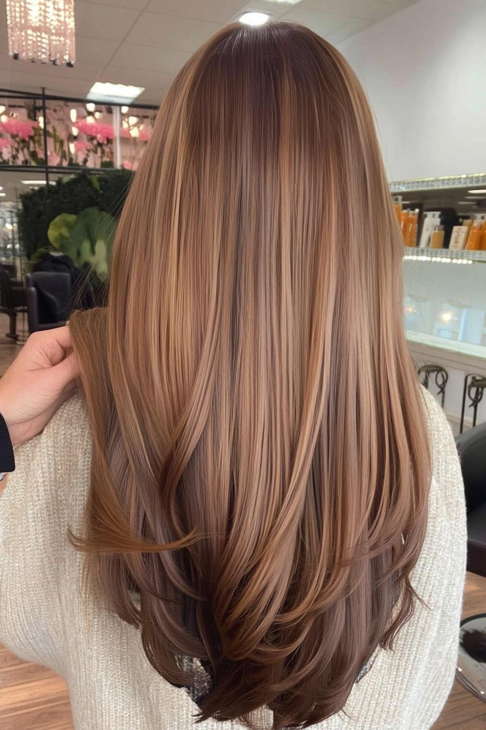 Caramel Balayage Layers