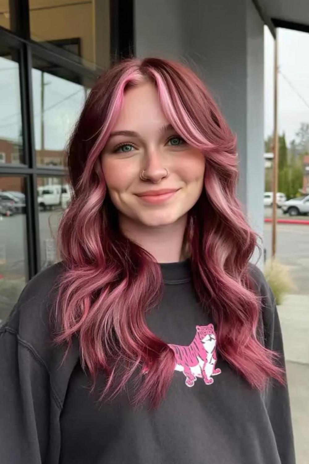 Dusty Rose Waves