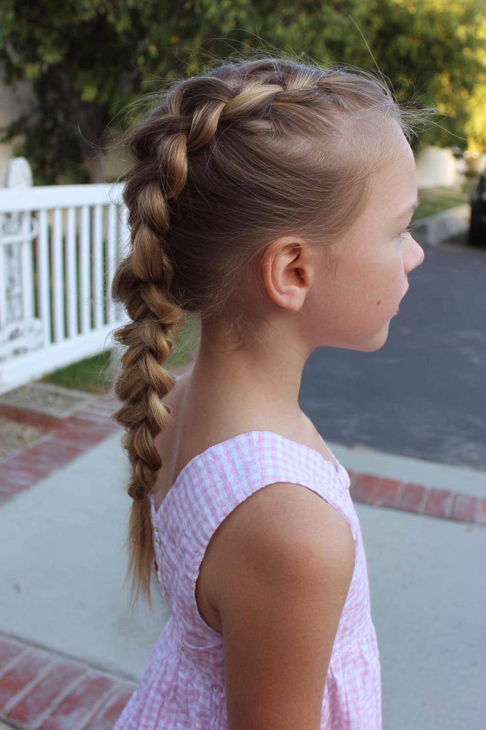 5. Classic French Braid Hairstyle with Clean Part and Tidy Tail