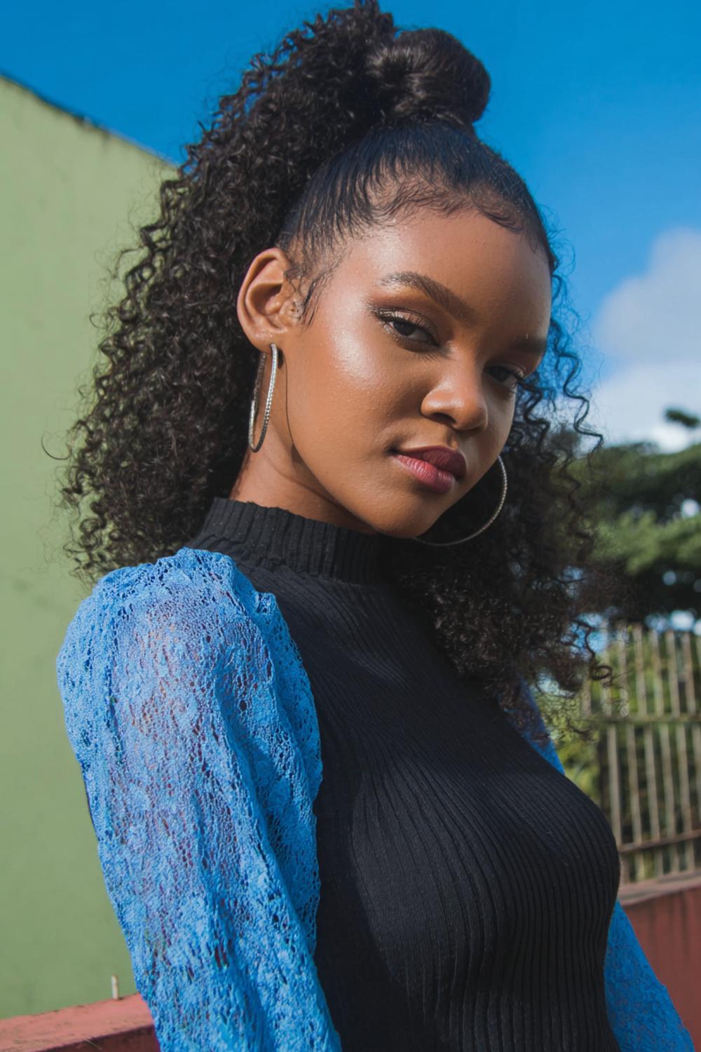 3. Hairstyles for All Hair Types: High Ponytail with Wrapped Base and Lifted Crown