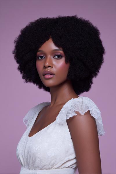 23. Kinky Curly Unit for Hairstyles for Black Women Wig With Fluffy Volume and Defined Curl Perimeter