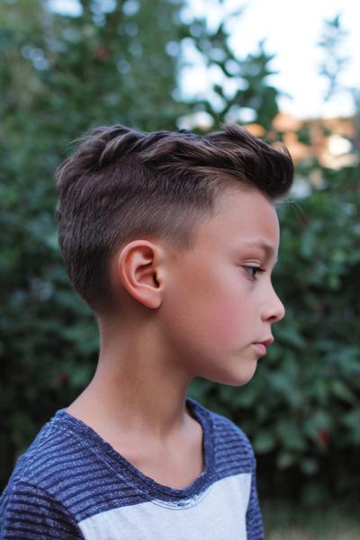 19. Side-Swept Faux Hawk with Gel for hairstyles for kids boys ideas