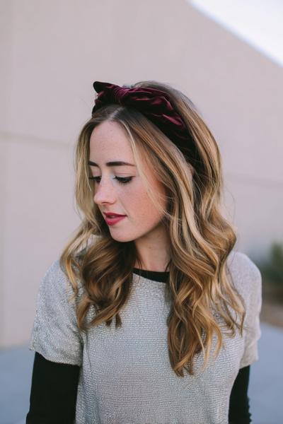 7. Headband Blowout Look with Tamed Flyaways for hairstyles for medium length hair school ideas