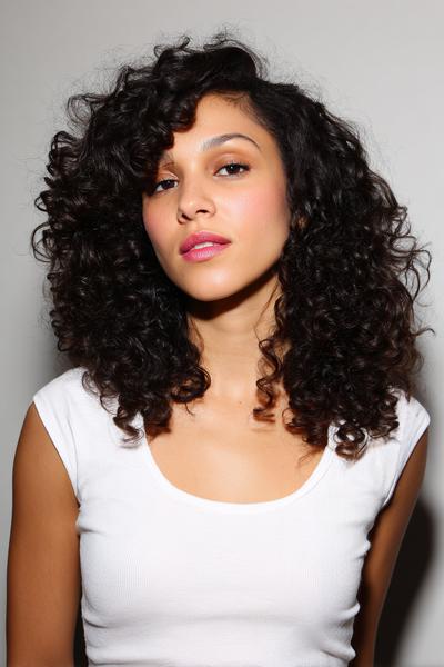 9. Defined Curl Refresh with Side Volume for hairstyles for medium length hair curly ideas