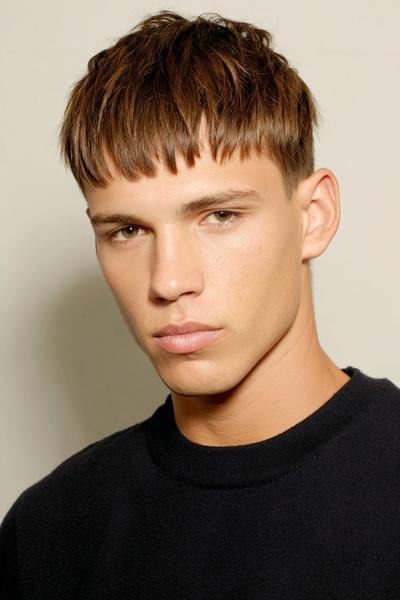 12. Angular Fringe Crop for hairstyles for men straight hair ideas