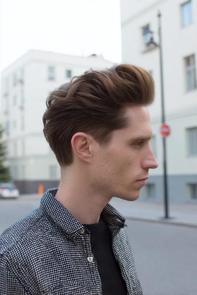 2. Brushed-Back Quiff Fade for hairstyles for men medium ideas