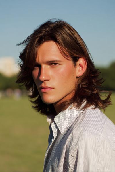4. Shoulder-Grazing Layers for hairstyles for men long hair ideas