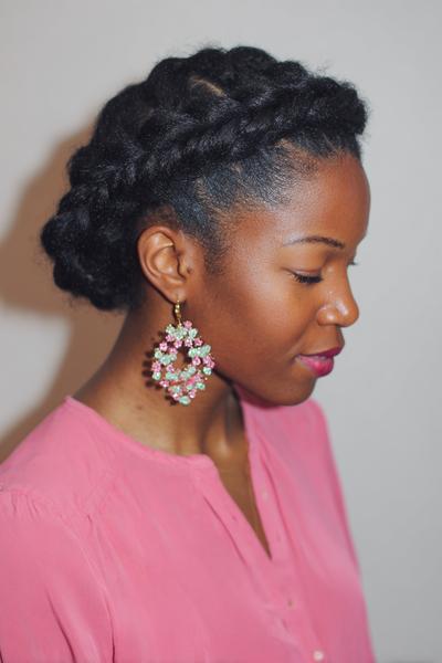 22. Defined Flat Twists into a Low Braid for hairstyles for school braids natural ideas