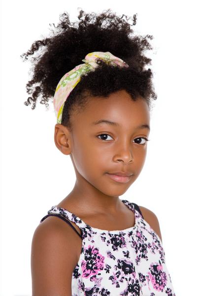 8. Mini Afro Puff for Hairstyles for School Curly Hair Short with a Soft Headband Accent