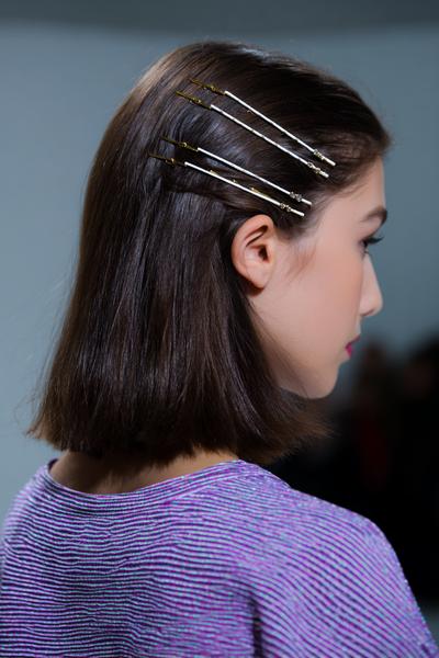 13. Sleek Side Barrettes Hairstyles for School Easy Short Hair With Parallel Pin Lines