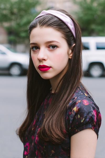 4. Side Part Sleek Headband Hairstyles for School Easy Lazy With Tucked-Behind Ears