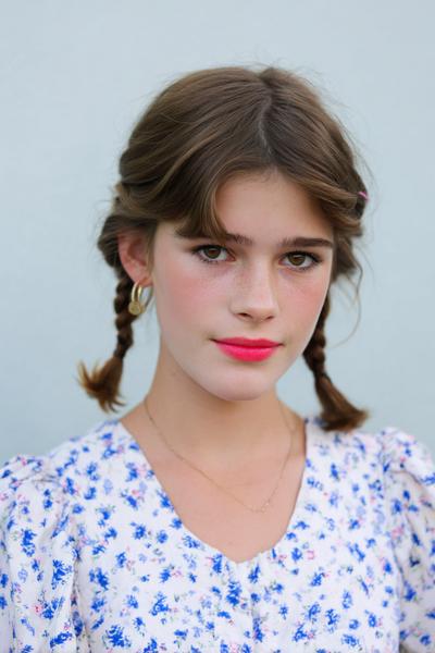 6. Double Side Braids into Back Pins for hairstyles for school short hair braids ideas