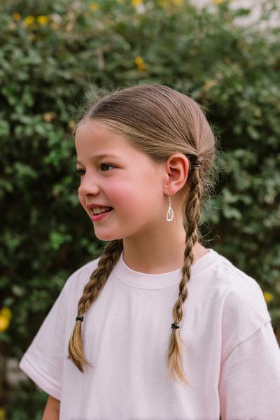 15. Kid-Approved Side Braid with Snap Clips for hairstyles for school straight hair kids ideas