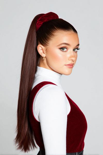 4. High Snatched Ponytail with Wrapped Base for hairstyles for school straight hair up ideas