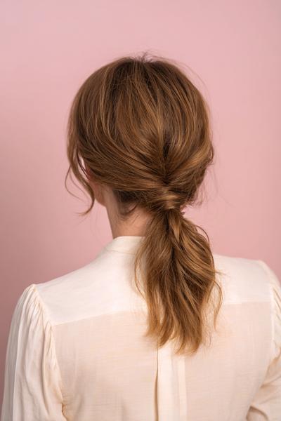 4. Low Twisted Ponytail for Hairstyles for School Easy with Soft Face Framing