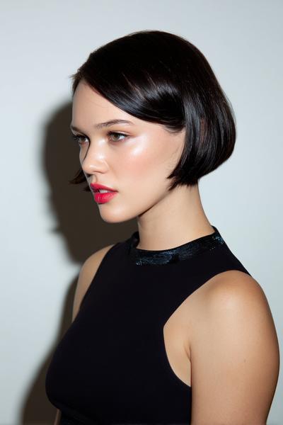 10. Polished Sleek Chin Bob for hairstyles for short hair women ideas