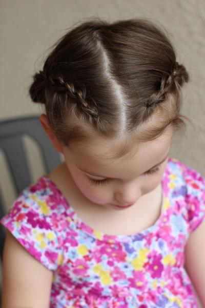 22. Neat Braided Front Band for hairstyles for short hair for school ideas