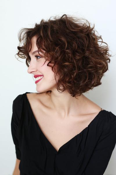 4. Airy Diffused Curly Bob for hairstyles for short hair curly ideas
