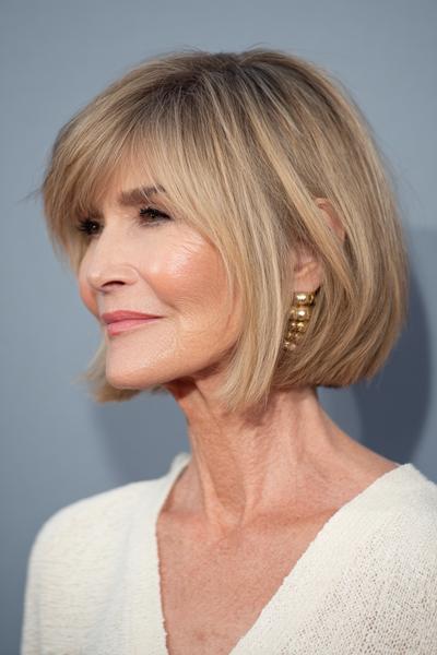 14. Neck-Length Stacked Bob with Crown Height for hairstyles for thin hair over 50 ideas