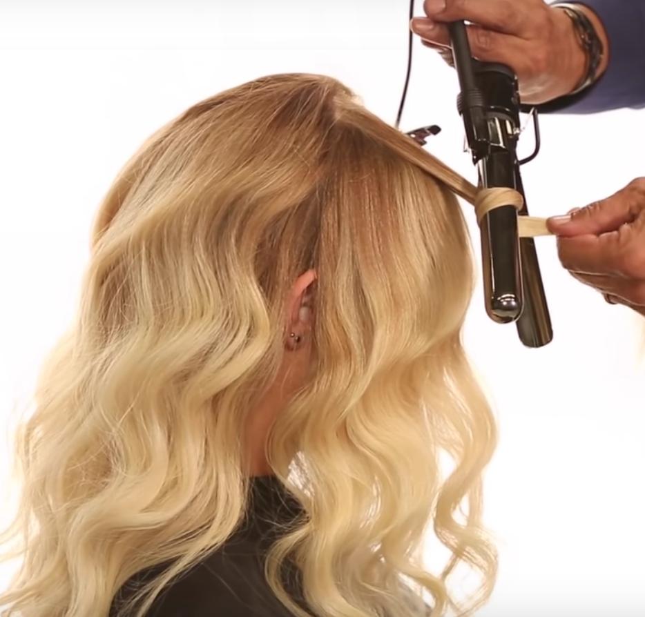 Hollywood wave styling technique