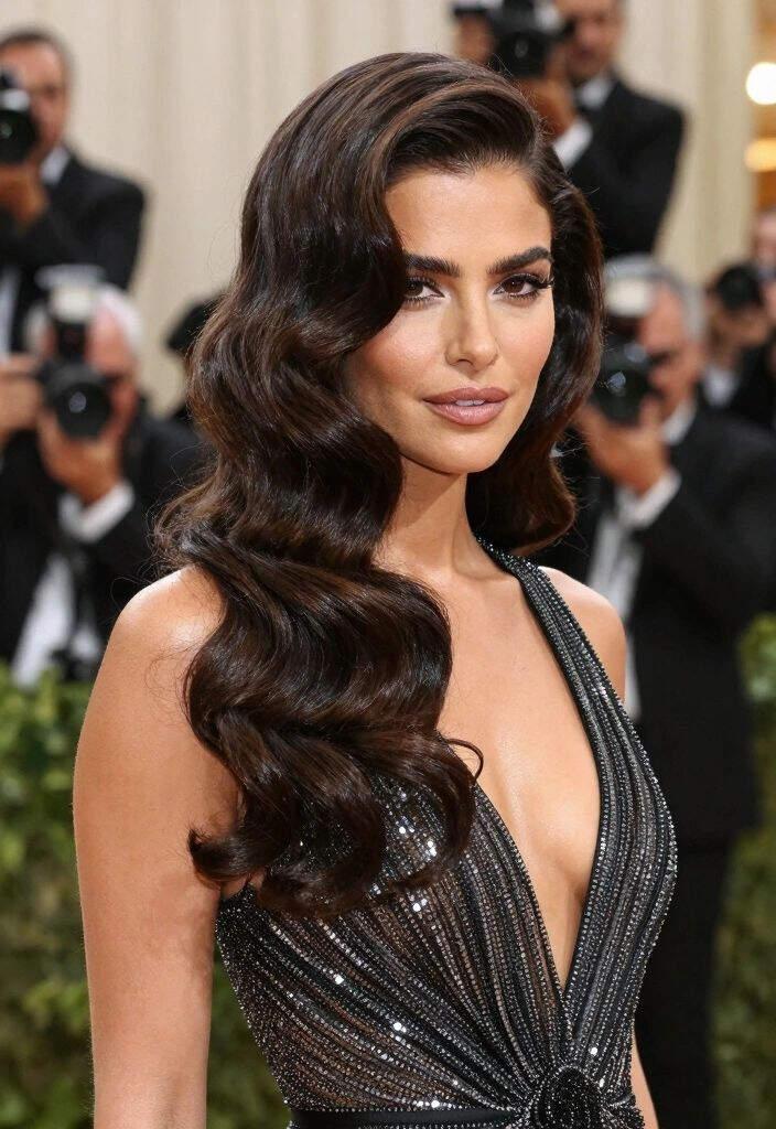 Black tie Hollywood waves