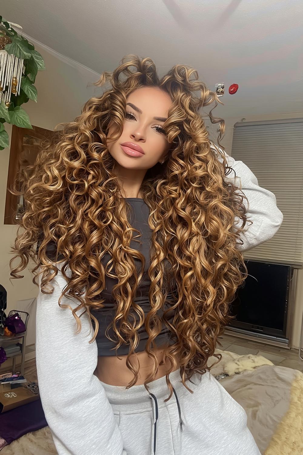 Voluminous Bouncy Curls