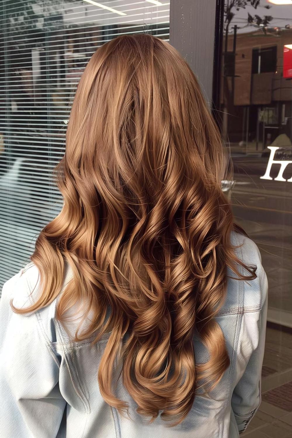 Golden Caramel Waves