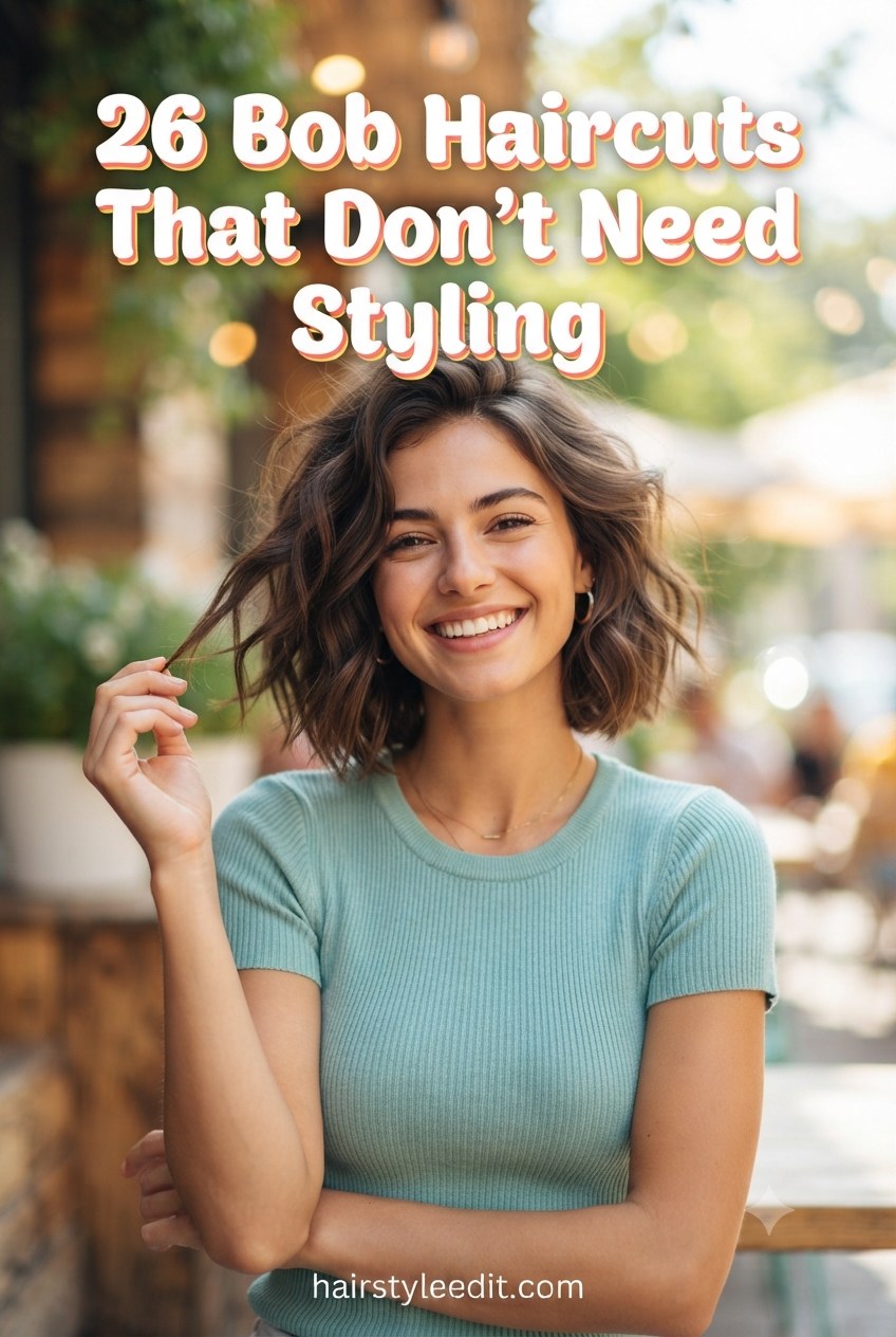 26 Bob Haircuts That Don’t Need Styling