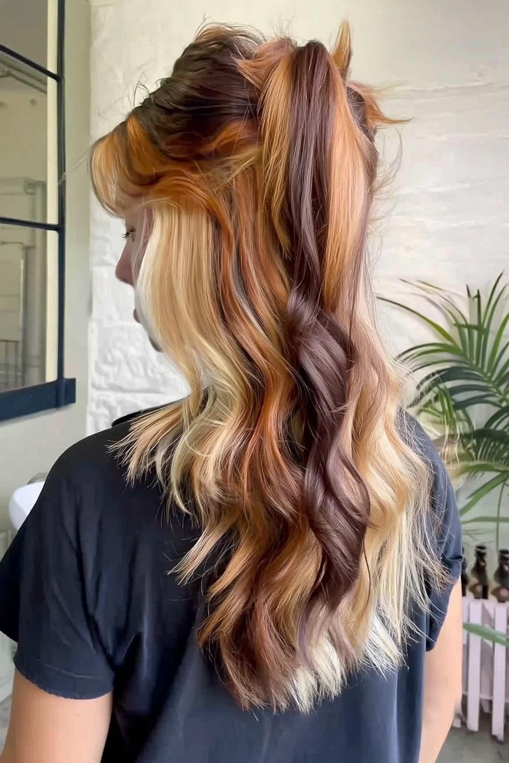 Messy Bun Color Reveal