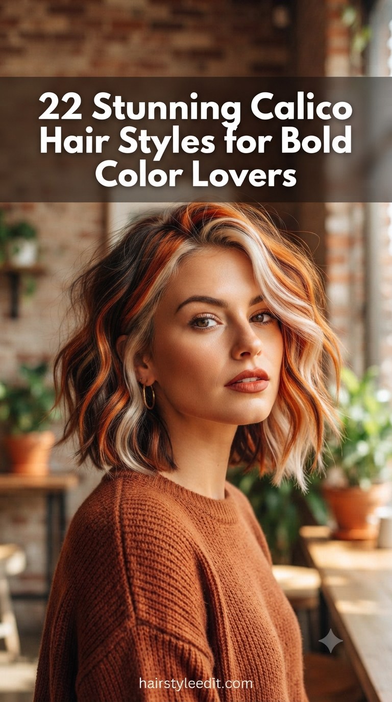 22 Stunning Calico Hair Styles for Bold Color Lovers