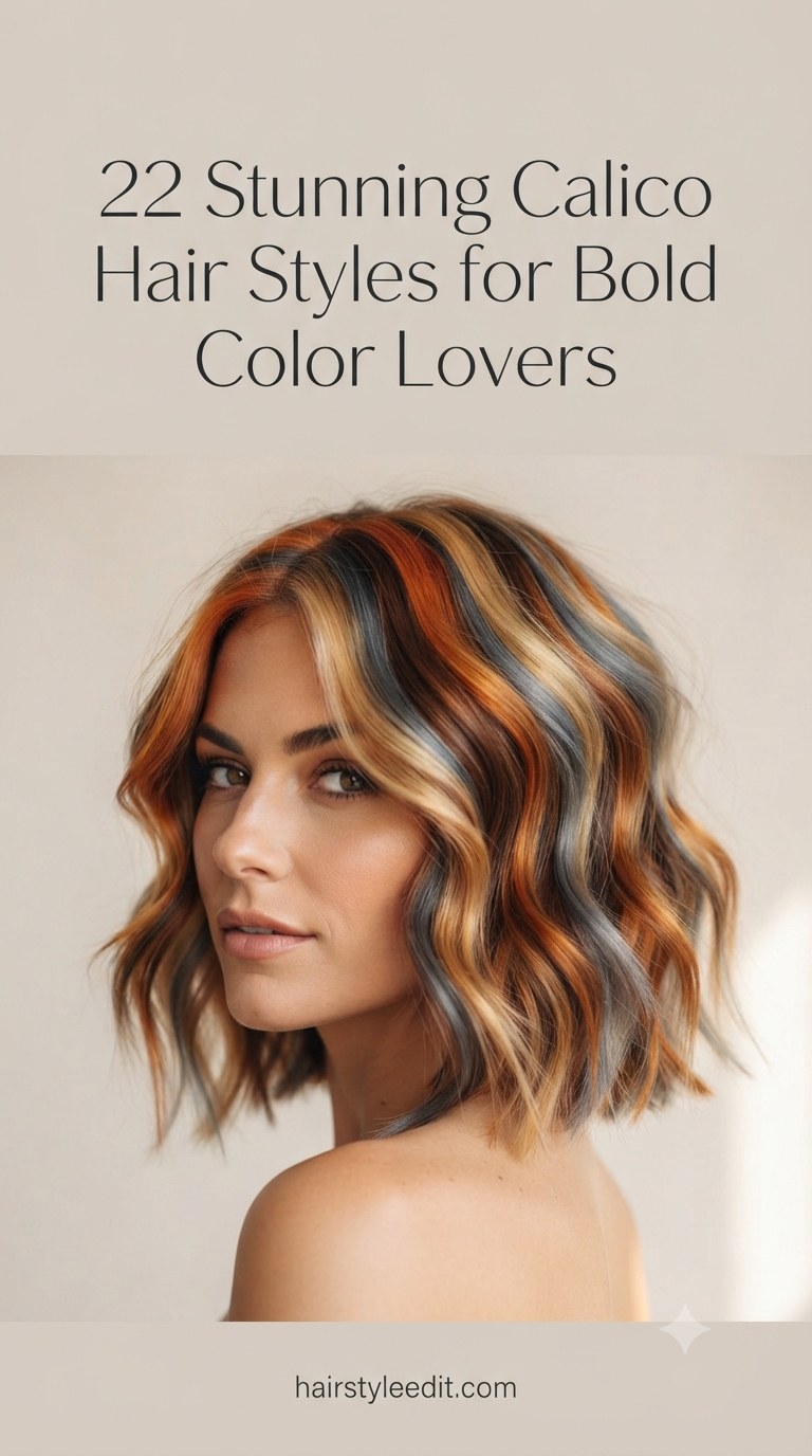 22 Stunning Calico Hair Styles for Bold Color Lovers