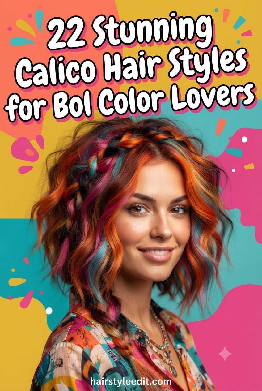 22 Stunning Calico Hair Styles for Bold Color Lovers