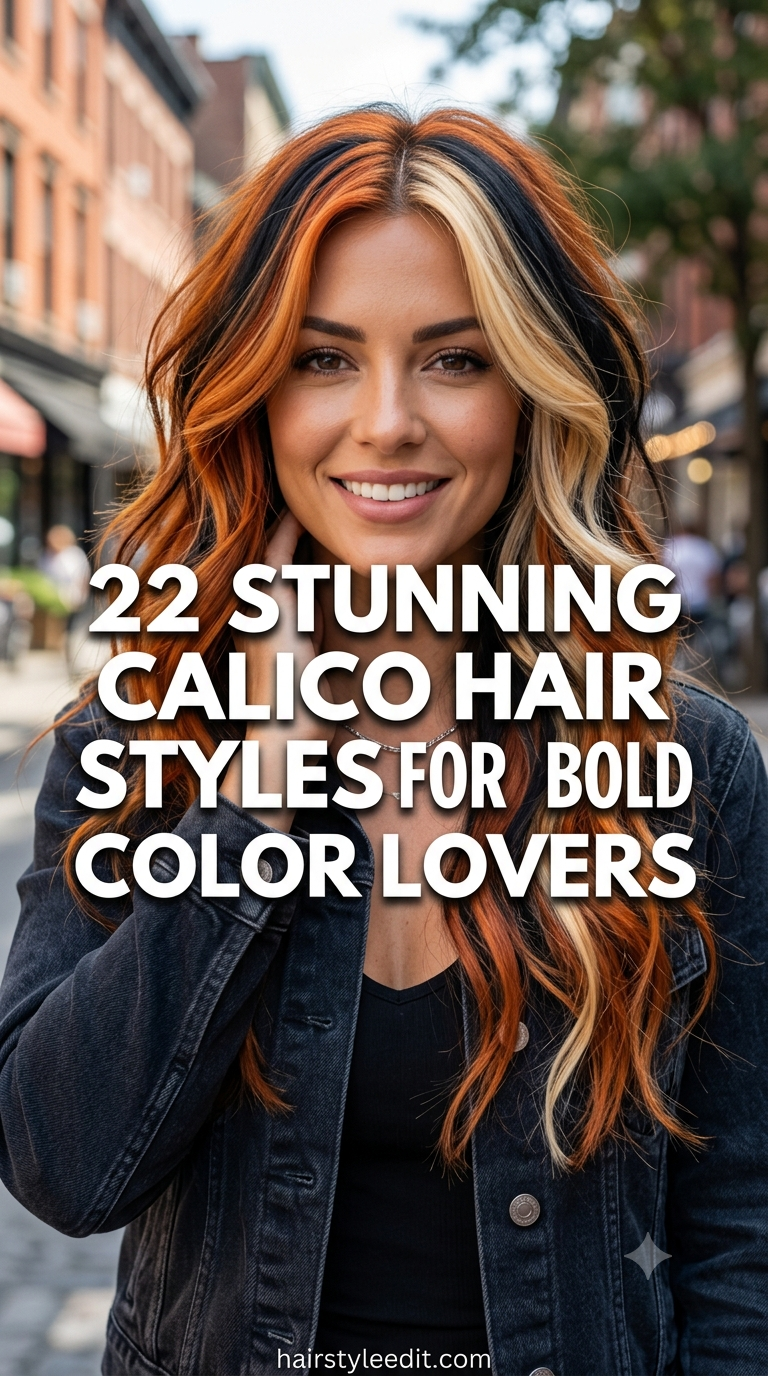 22 Stunning Calico Hair Styles for Bold Color Lovers
