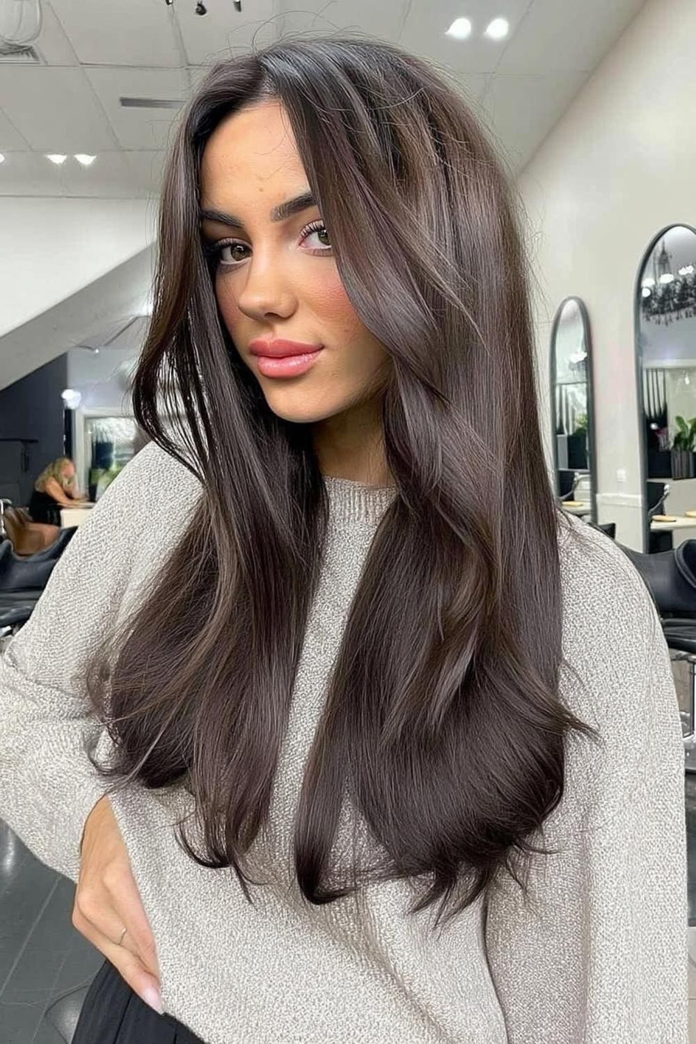 Glossy Brunette Waves