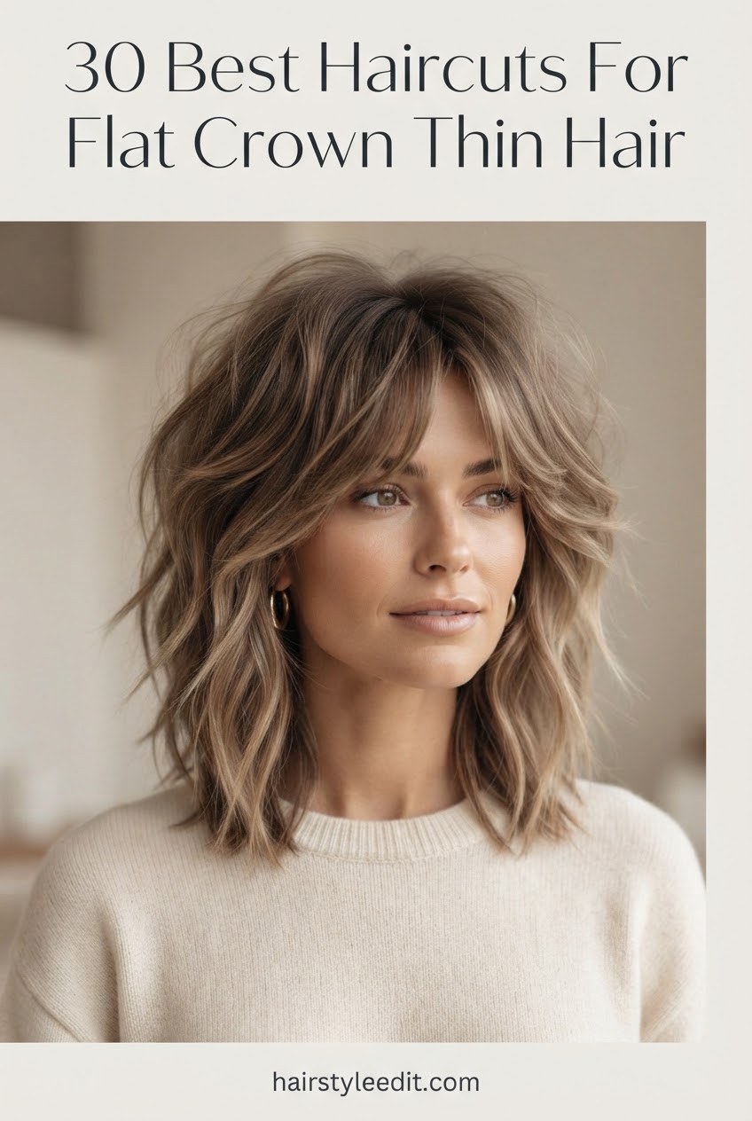 30 Best Haircuts For Flat Crown Thin Hair