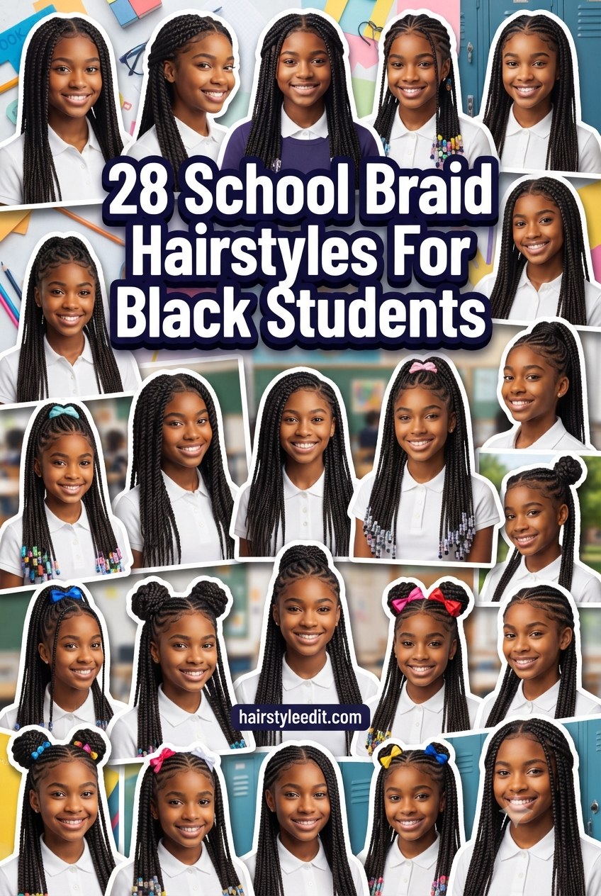 28 School Braid Hairstyles For Black Students