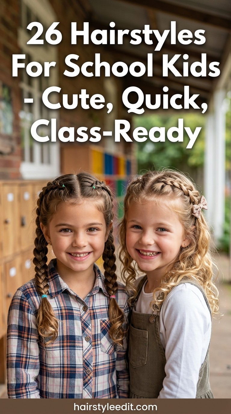 26 Hairstyles For School Kids - Cute, Quick, Class - Ready