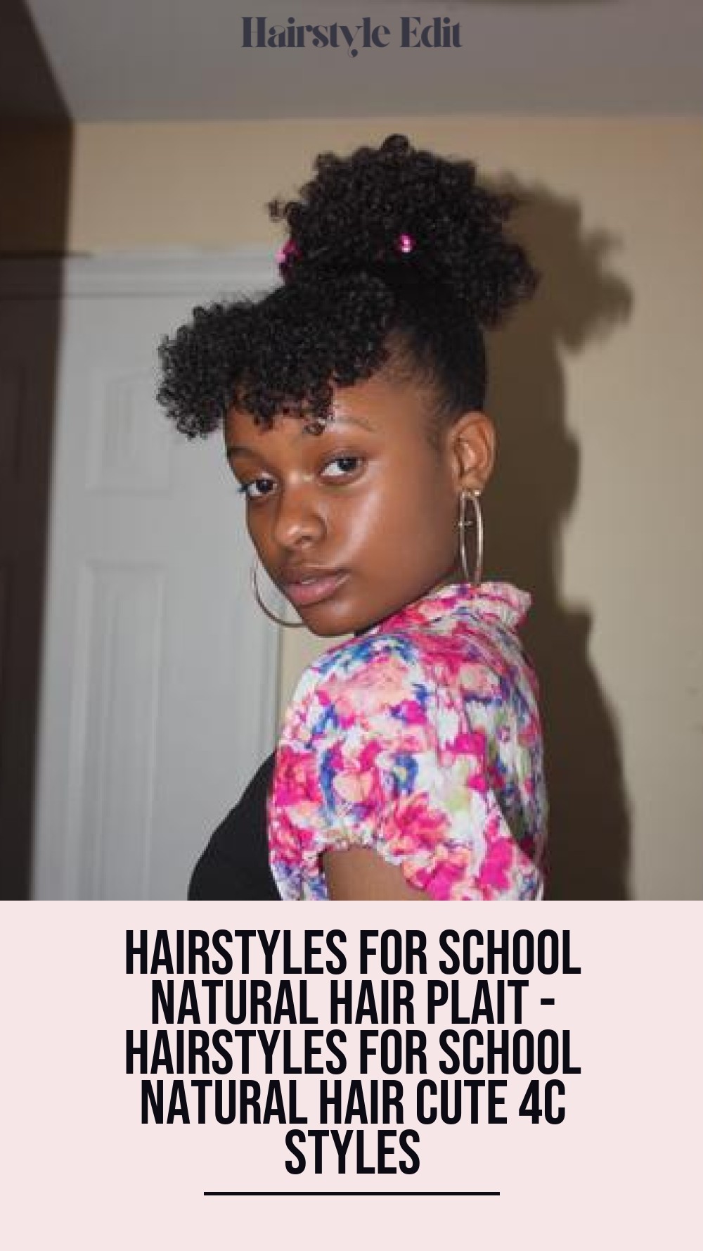 hairstyles for school natural hair plait - Hairstyles For School Natural Hair Cute 4C Styles