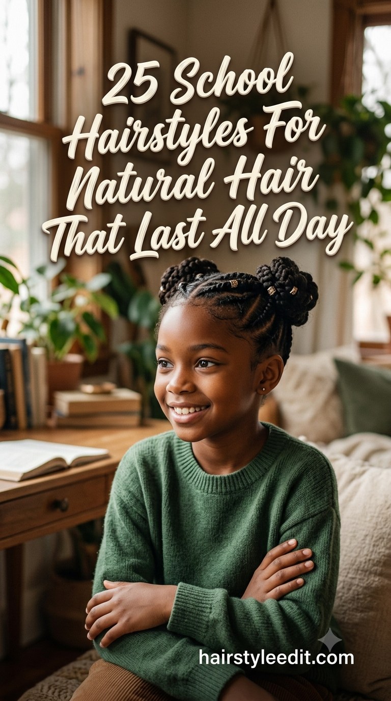 25 School Hairstyles For Natural Hair That Last All Day
