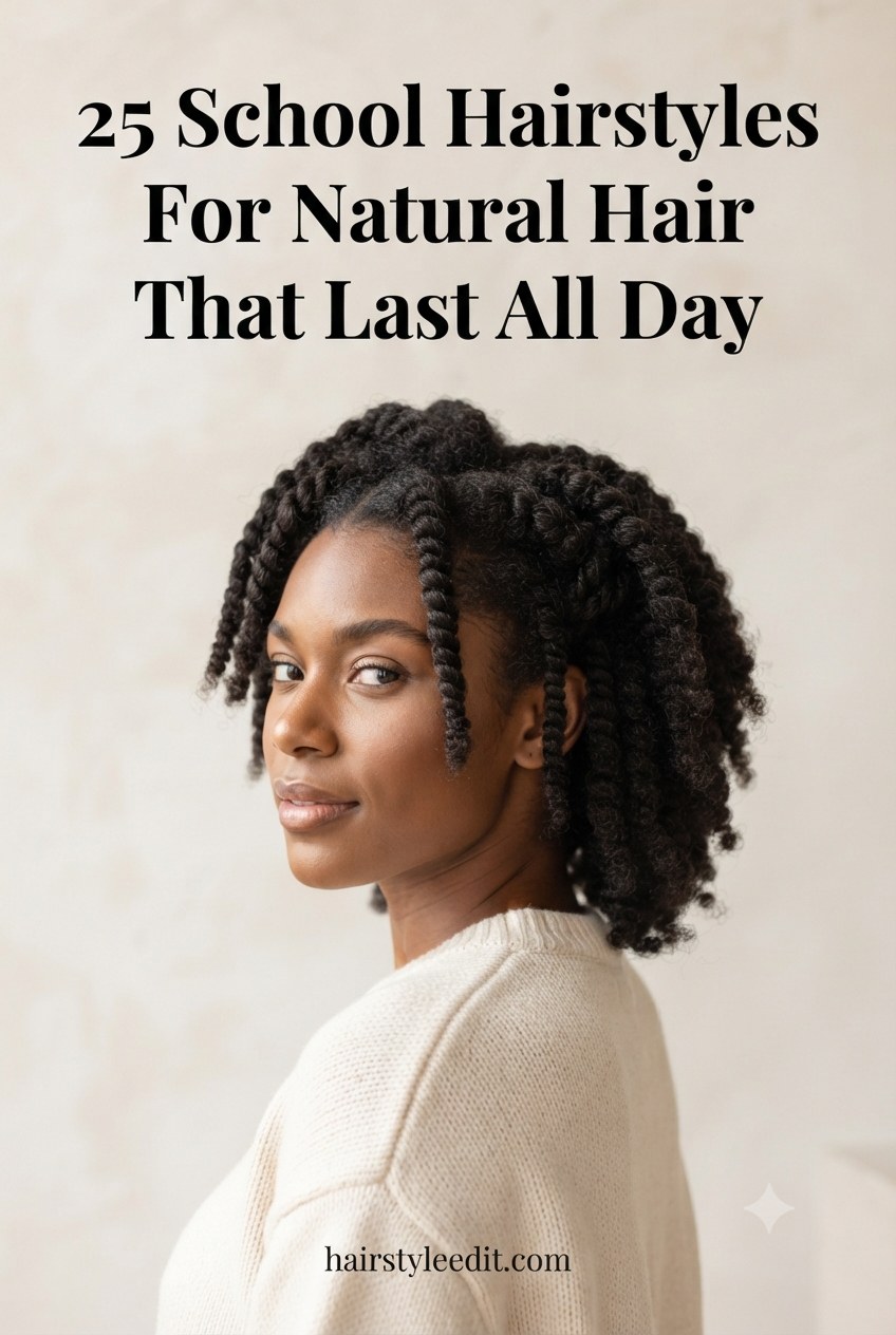 25 School Hairstyles For Natural Hair That Last All Day
