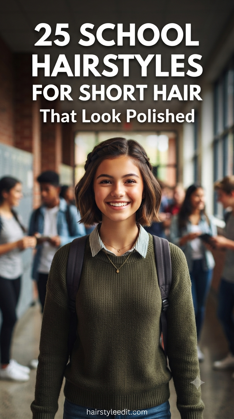 25 School Hairstyles For Short Hair That Look Polished